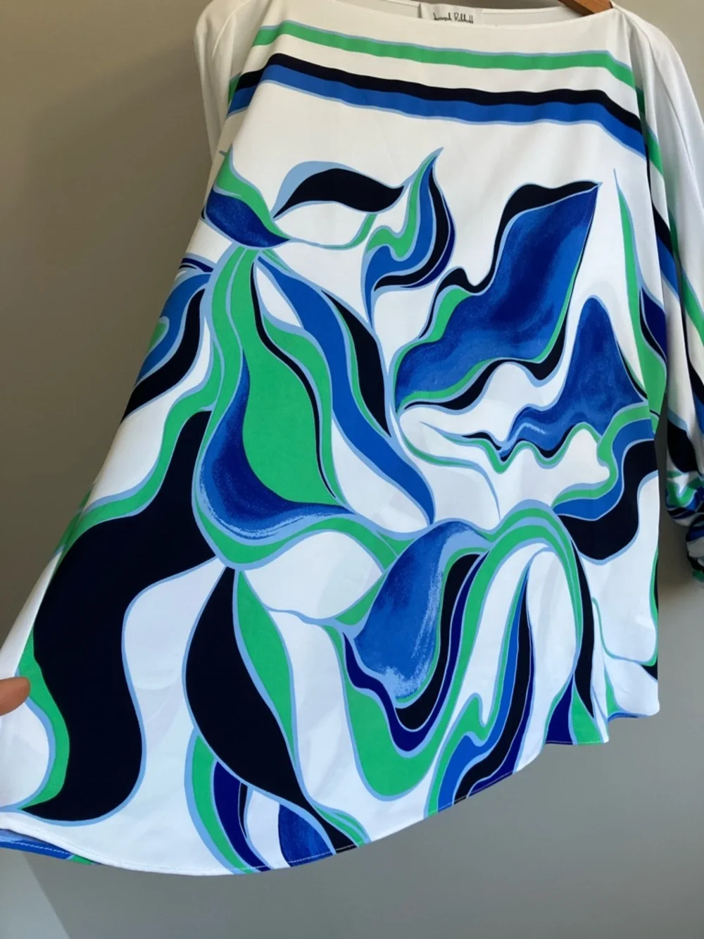 Joseph Ribkoff abstract print boxy blouse size 16 - Picture 5 of 8